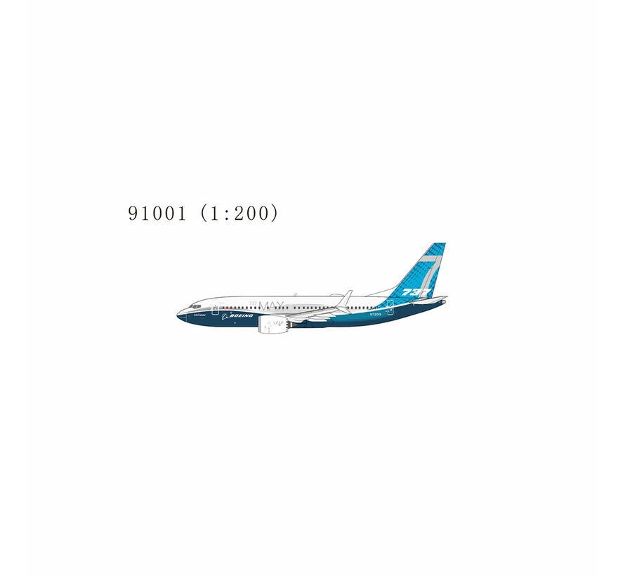 B737-7 MAX Boeing House Livery N7201S 1:200 +NEW MOULD+