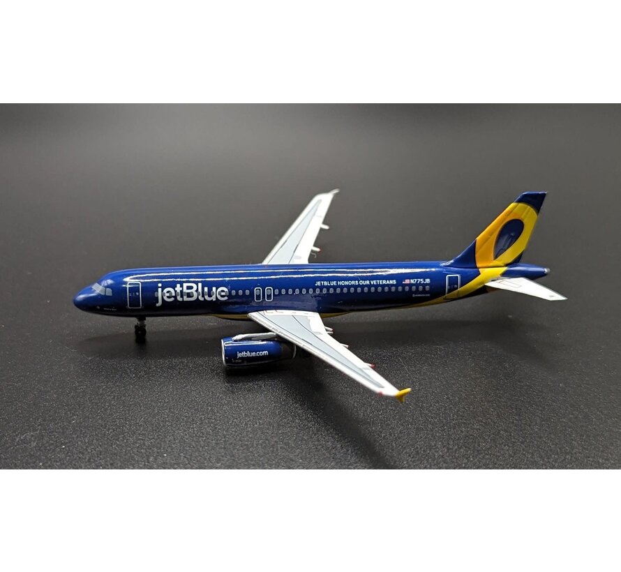A320 JetBlue Veterans in Blue yellow ribbon N775JB 1:400