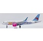 A320S Loongair Heart to Heart @Future B-1673 1:200 sharklets with stand +NEW ARRIVAL+