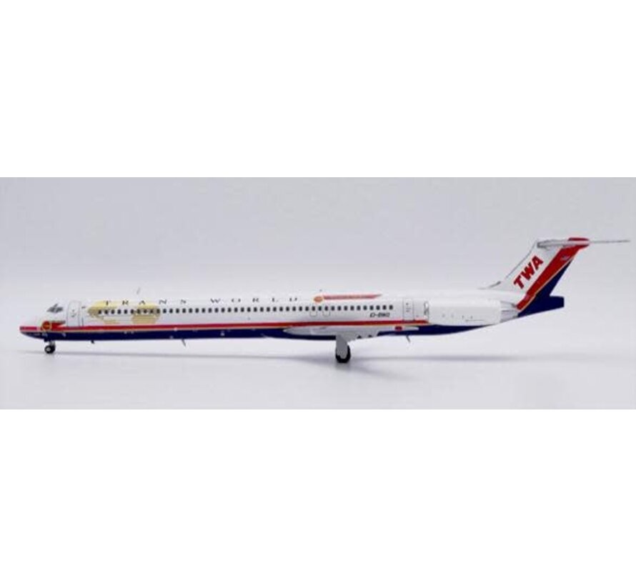 MD83 Trans World Airlines final livery Wings of Pride EI-BWD 1:200 with stand