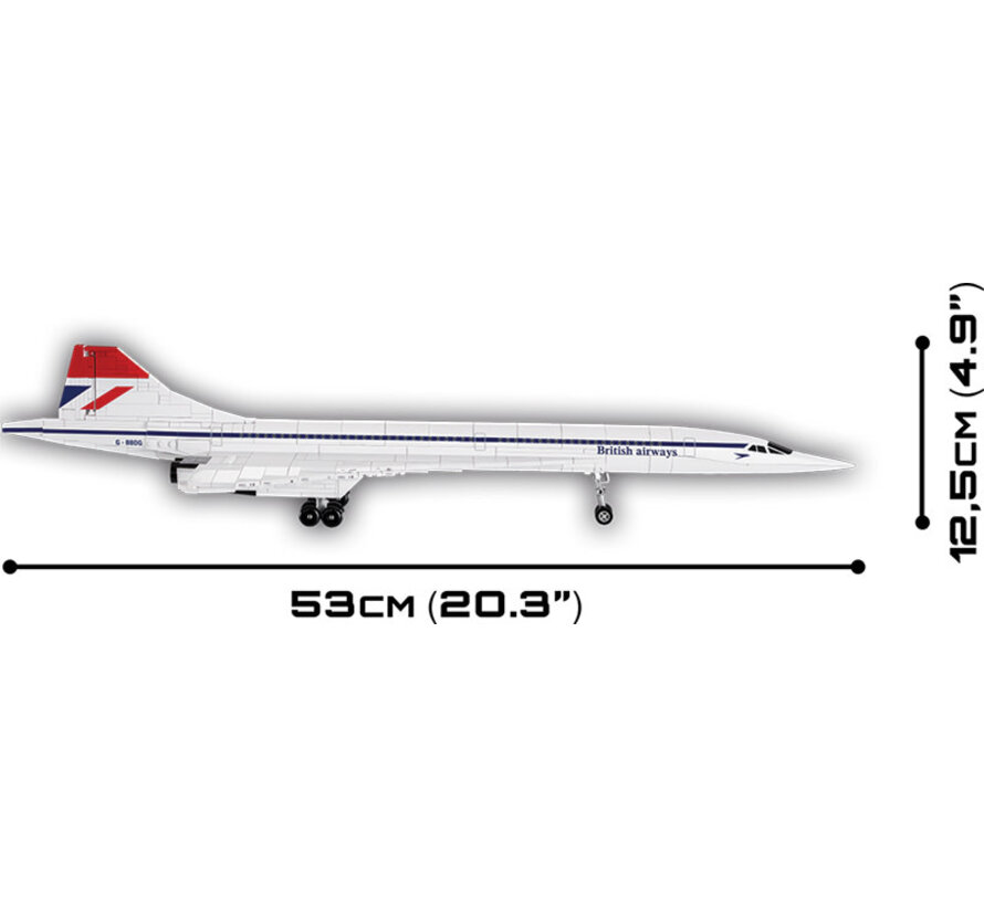 British Airways Concorde 455 PCS 1:95 Scale
