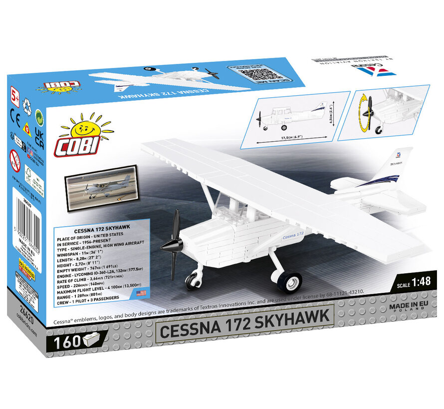 Cessna C172 Skyhawk 160 Pieces 1:48 Scale