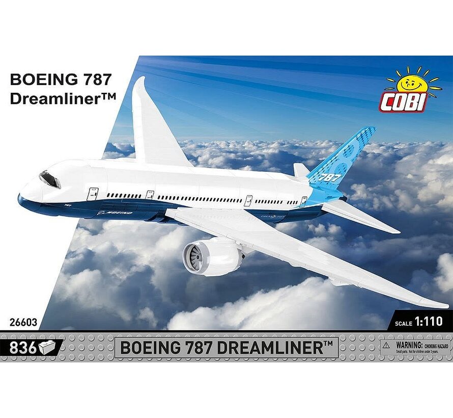 Boeing 787 Dreamliner 836 PCS 1:110 Scale
