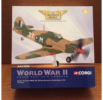 Corgi Hurricane Mk.IIc No 258 Sqn, Racecourse, Ceylon, Jan 1943 1:72 *Collection Sale