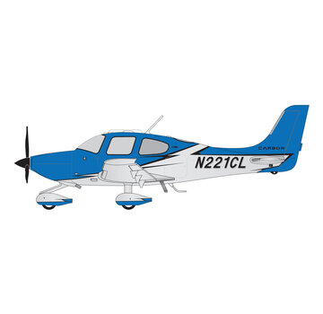 Gemini Jets Cirrus SR22T-GTS G6 N221CL Sporty's/Wright Bros. Collection 1:72