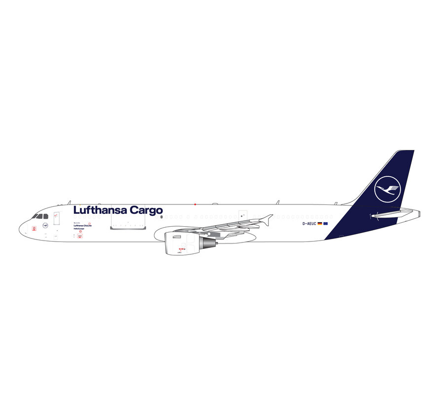 A321P2F Lufthansa Cargo 2018 livery D-AEUC 1:400