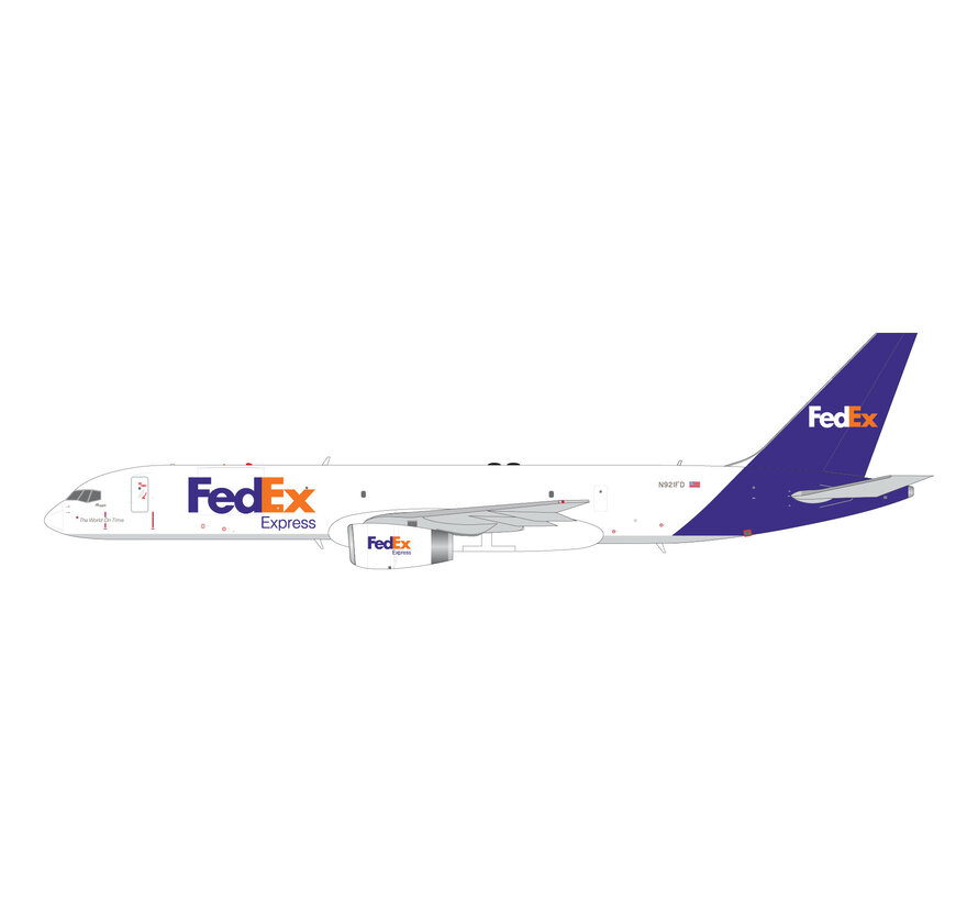 B757-200SF FedEx Express N921FD 1:200 with stand