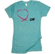 Flying Heart Ladies T-Shirt