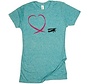 Flying Heart Ladies T-Shirt