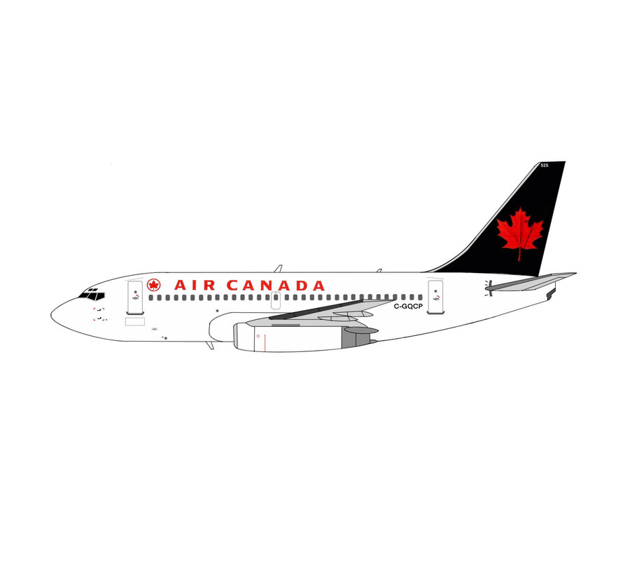 B737-200 Air Canada 1993 green tail livery C-GQCP 1:200 (3d printed resin)