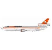 InFlight DC10-30 AeroMexico bare metal red cheatline XA-DUH  1:200 with stand +new Arrival+