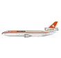 DC10-30 AeroMexico bare metal red cheatline XA-DUH  1:200 with stand +new Arrival+