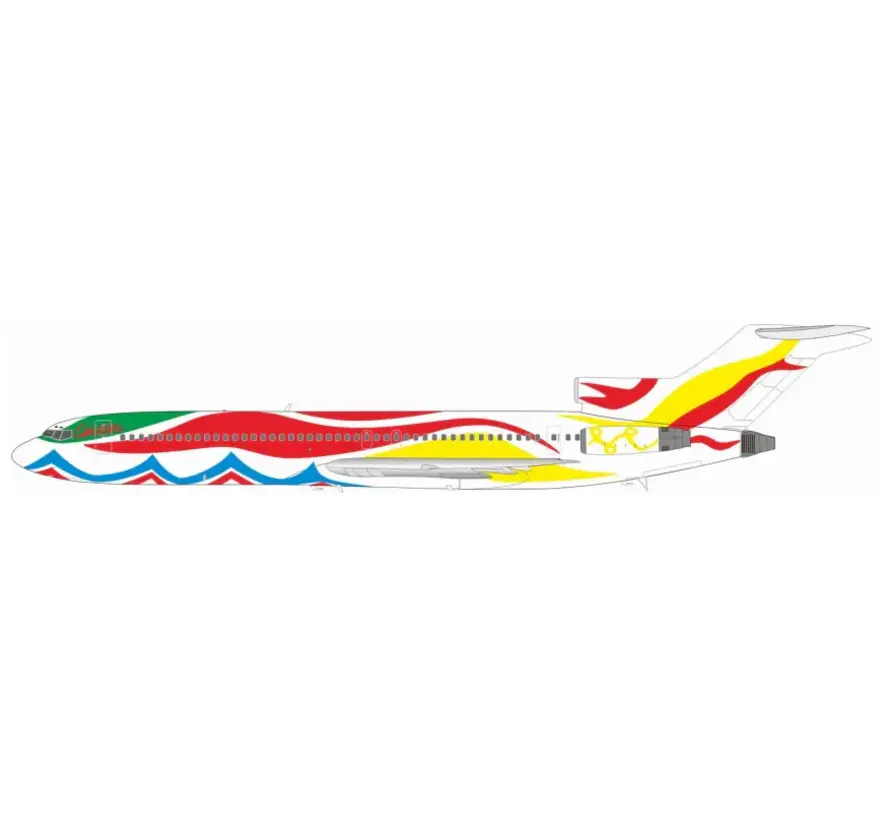 B727-200 Calder Mexico Livery N407BN 1:200  (fiction) +New Arrival+