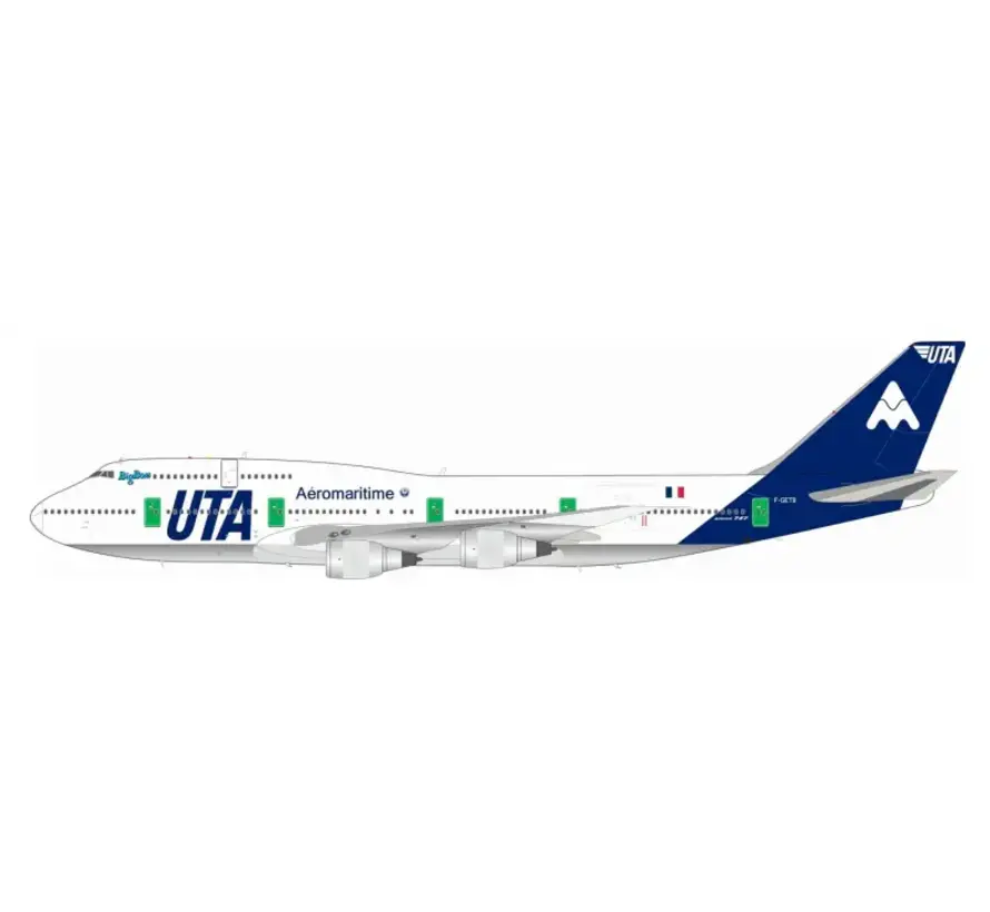 B747-300M UTA Union de Transports Aeriens F-GETB 1:200 with stand +New Arrival+