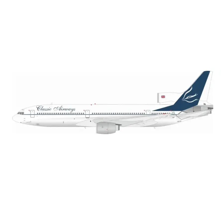 L-1011-385-1-15 Classic Airways TriStar 100 G-IOII with stand 1:200 *Pre-Order