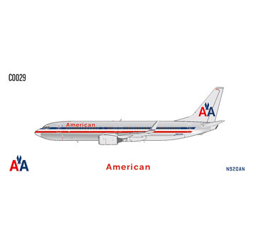 C Models B737-800W American Airlines AA livery N920AN 1:400 winglets *NEW ARRIVAL