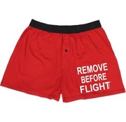 Boxer Shorts Remove Before Flight