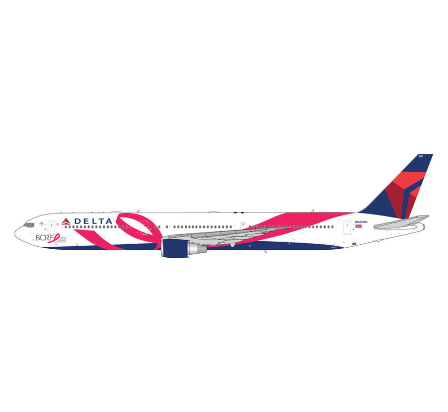 B767-400ER Delta Air Lines N845MH pink ribbon/Breast Cancer Res. Fdn. 1:400