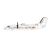 3D Design Deck dash-8-300 Perimeter C-GCBK 1:400 (3d printed resin)