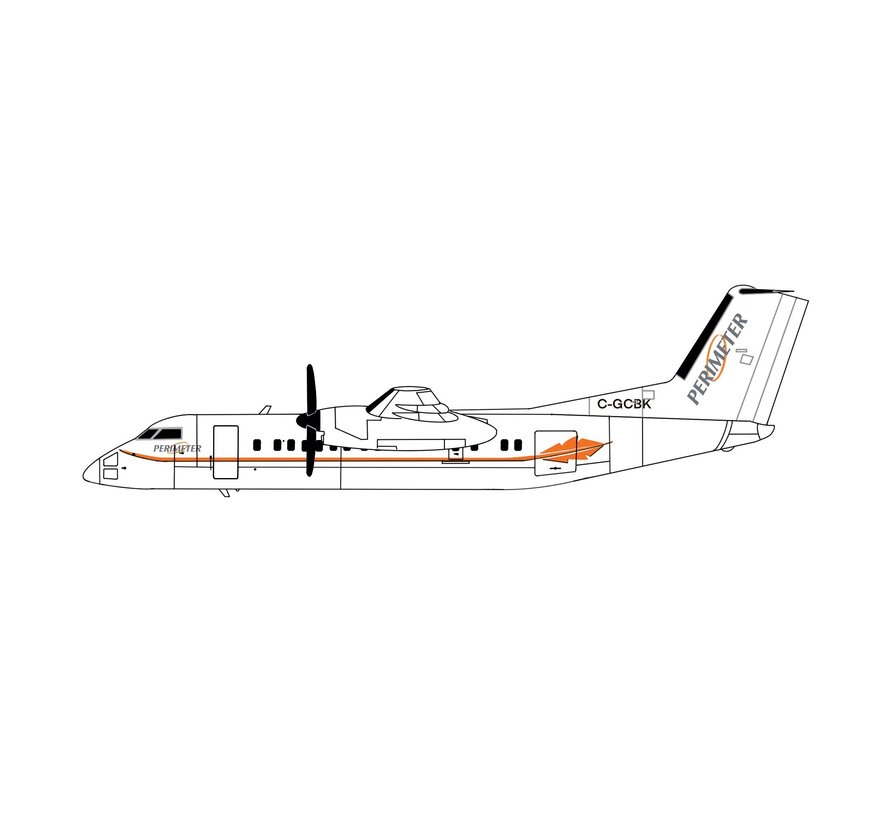 dash-8-300 Perimeter C-GCBK 1:400 (3d printed resin)