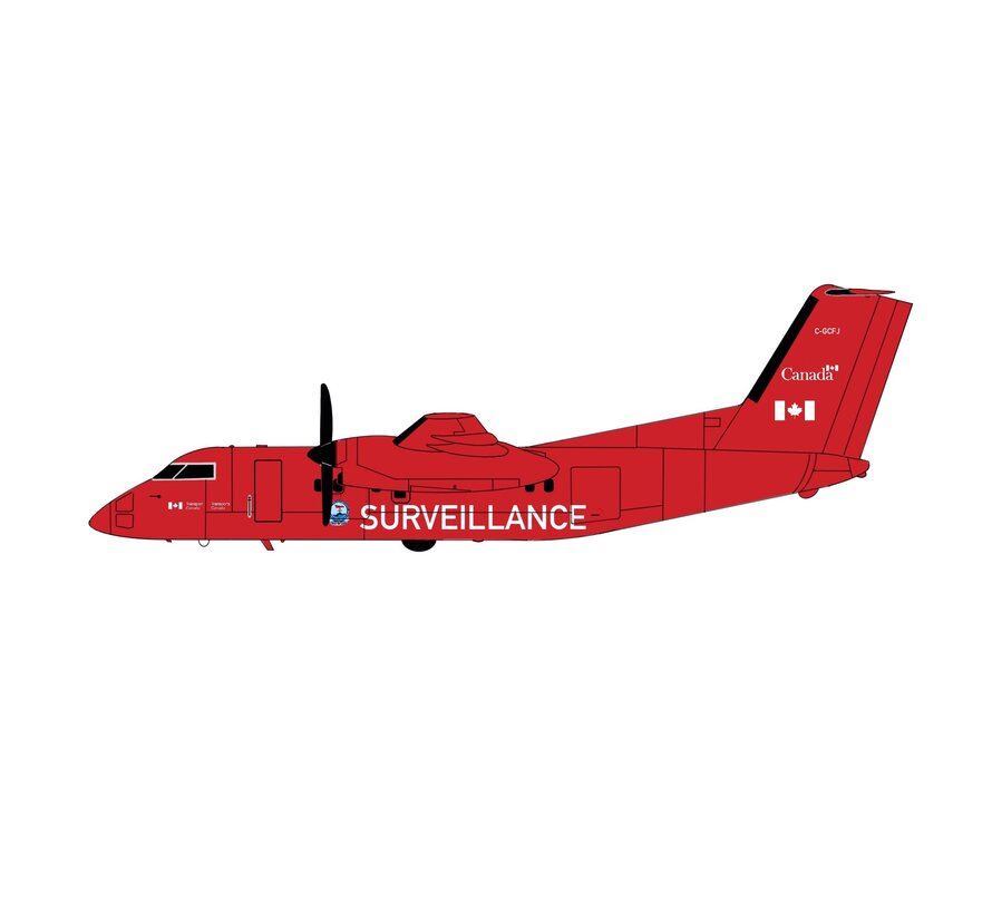 dash-8-100 Transport Canada Surveillance NASP C-GCFJ 1:400 (3d printed resin)
