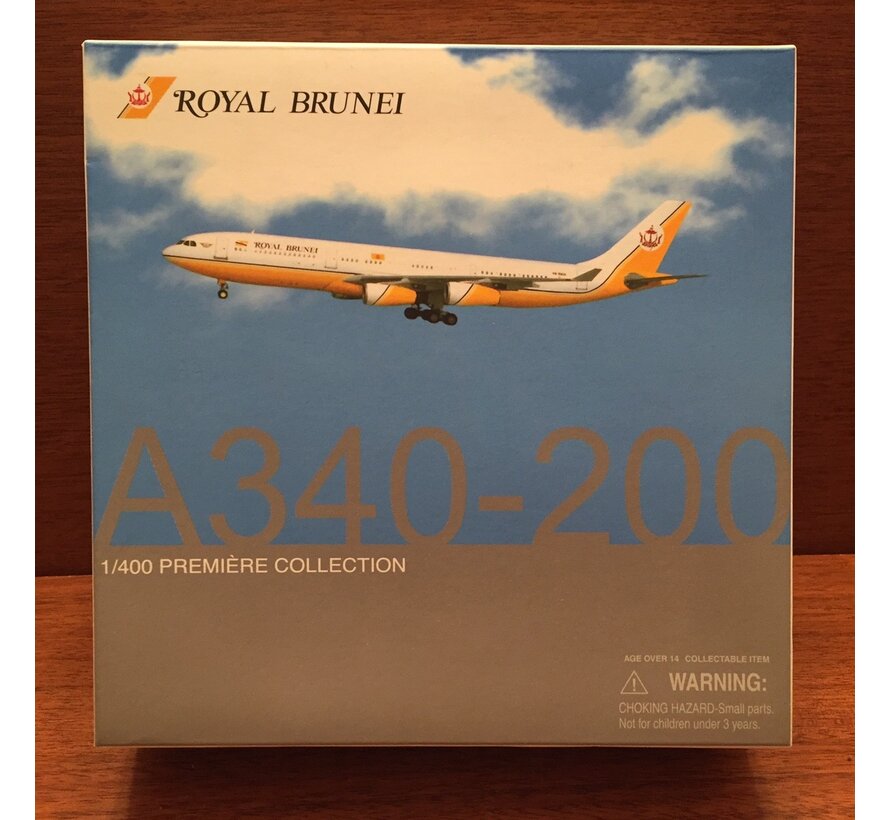 A340-200 Royal Brunei/Gov't of Brunei VB-BKH 1:400 *Collection Sale