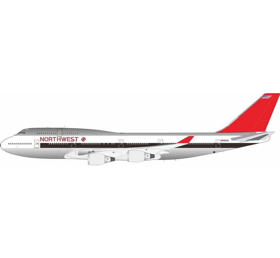 B747-400 Northwest N665US (Orient livery) 1:200 polished +New Arrival+