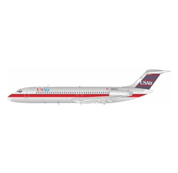 InFlight DC9-32 USAir red stripe blue tail N912VJ 1:200 with stand  +New arrival+