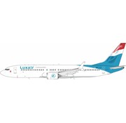 InFlight B737-8 MAX Luxair LX-LBL 1:200 with stand +New arrival+
