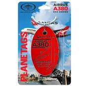 PlaneTags A380 Qantas VH-OQE Red Plane Tag