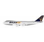 B747-200BSF Atlas Air bare metal N516MC 1;200 polished with stand