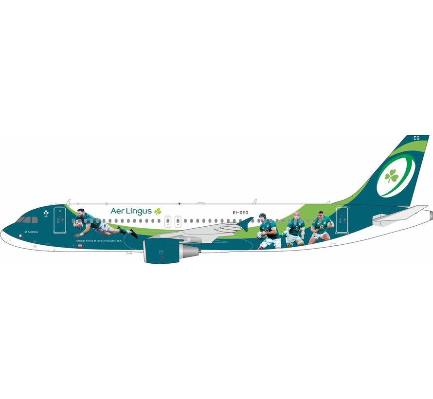 A320 Aer Lingus Irish Rugby Team EI-DEG 1:200 with stand +New Arrival+