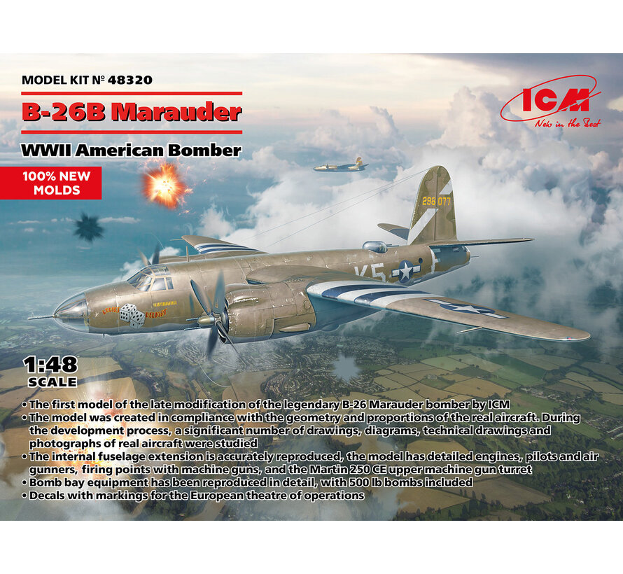 B-26B Marauder WWII American Bomber 1:48 NEW 2024
