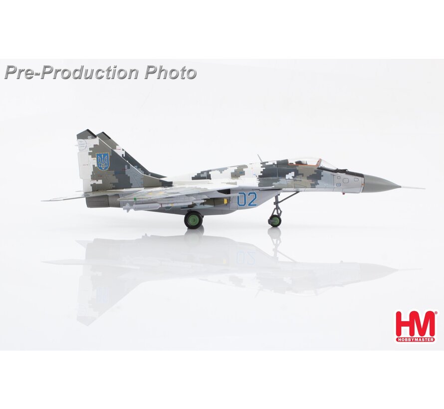MIG-29 9-13 "Fulcrum C" bort 02, Ukrainian Air Force (with 2 x JDAM-ER, 2 x AGM-88) 1:72