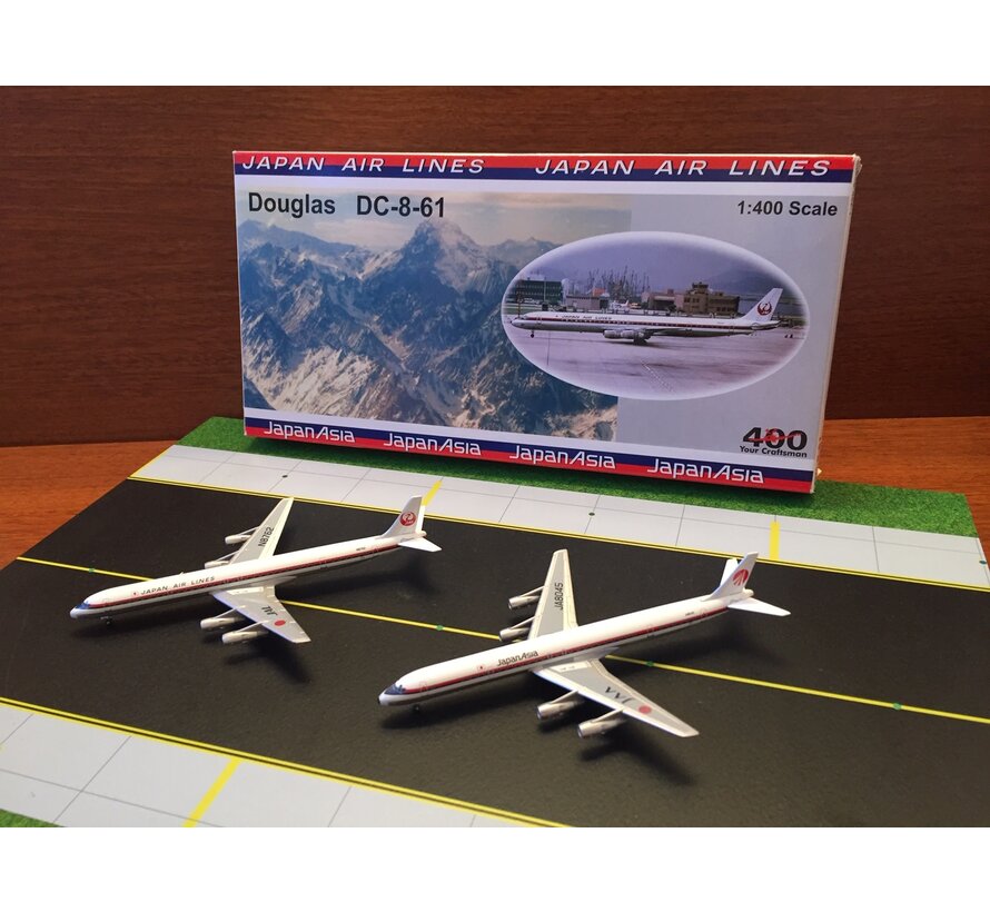 BigBird DC8-61 JAL/JAA twin set 1:400 *Collection Sale RARE !