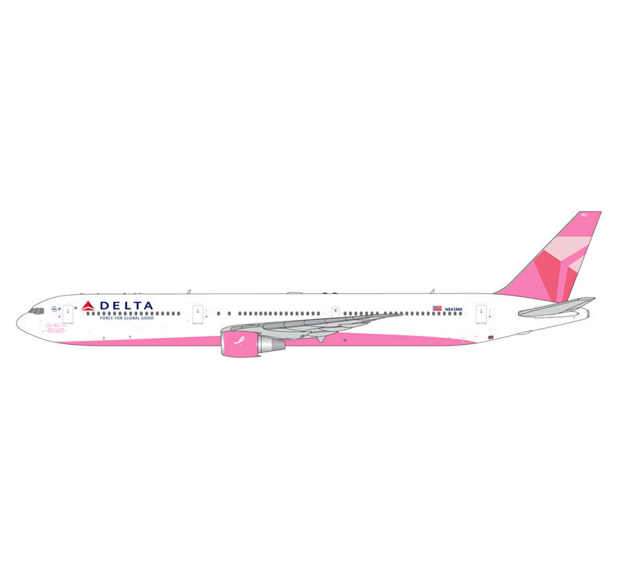 B767-400ER Delta Air Lines N845MH "Evelyn H. Lauder" breast cancer 1:400