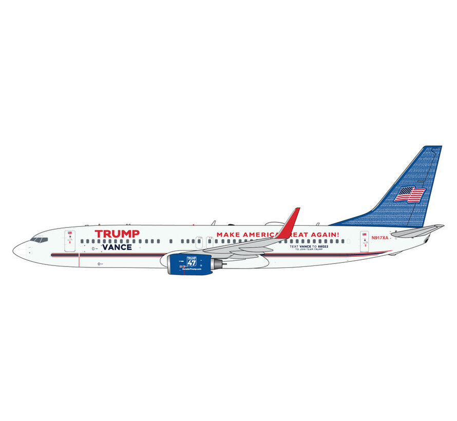 B737-800W Trump Vance N917XA 1:400 winglets