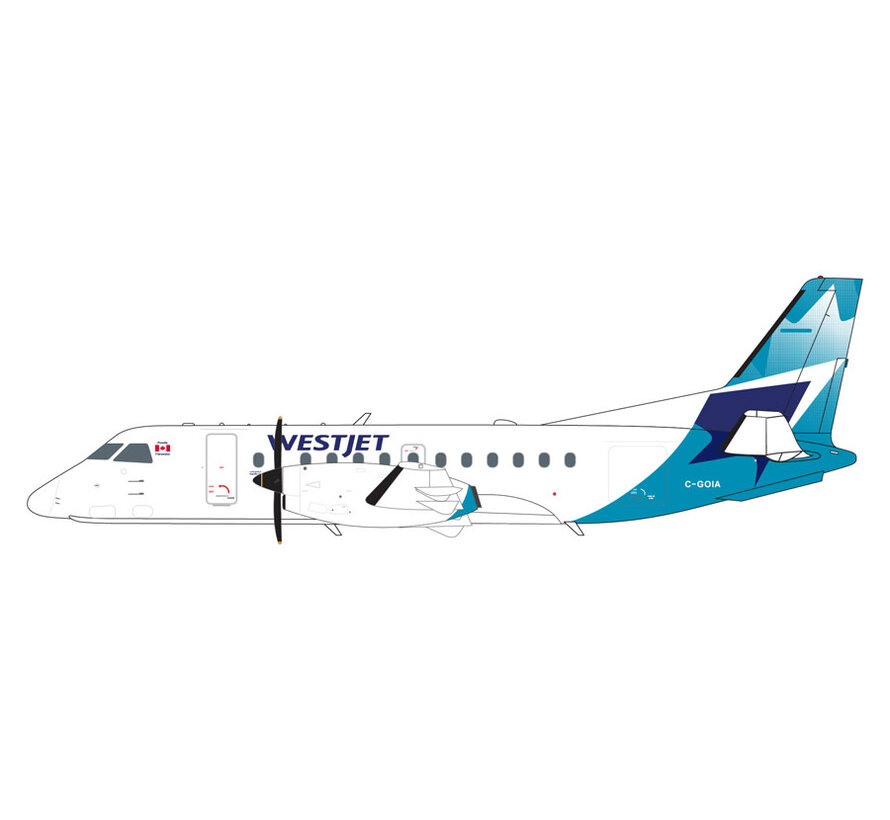 Saab SF340B Westjet (Pacific Coastal Airlines) new livery C-GOIA 1:200