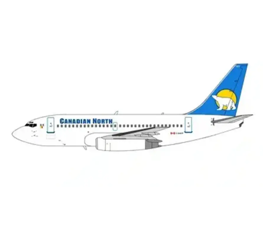 B737-200 Canadian North old livery C-GKCP 1:200 3D Printed Resin