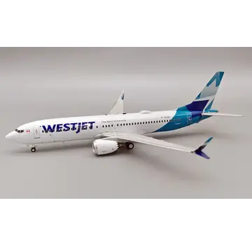 InFlight B737-8 MAX WestJet 2018 livery C-FEWJ 1:200 with stand *NEW ARRIVAL