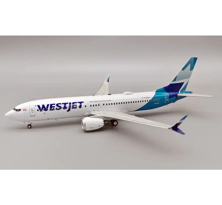 B737-8 MAX WestJet 2018 livery C-FEWJ 1:200 with stand *NEW ARRIVAL