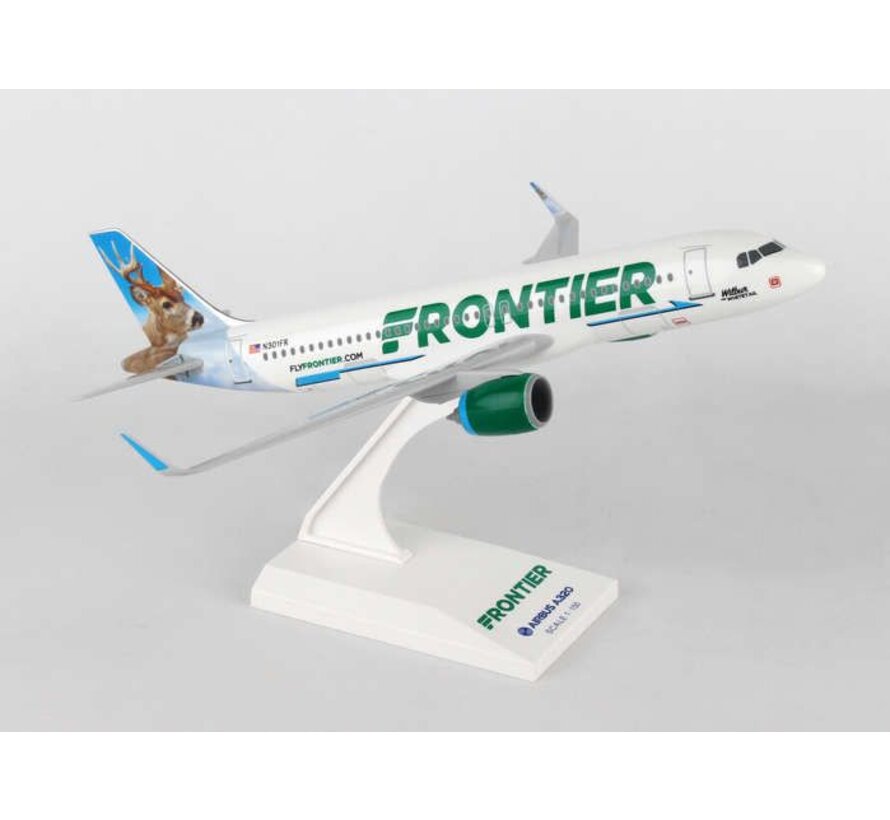 A320neo Frontier new livery 2014 Wilbur the Whitetail 1:150 with stand (no gear)