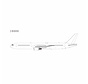 B767-400ER Blank white model 1:400  CF6 engines +New Arrival+