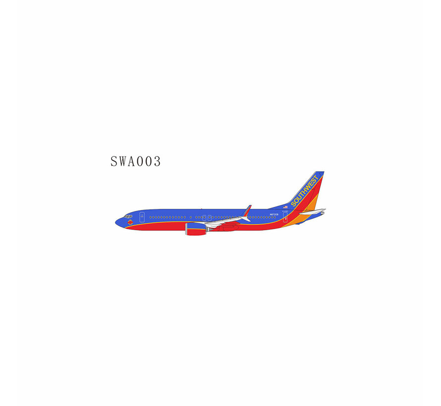 B737-8 Max Southwest Airlines Canyon Blue Retro  N872CB 1:400 LITE +New Arrival+
