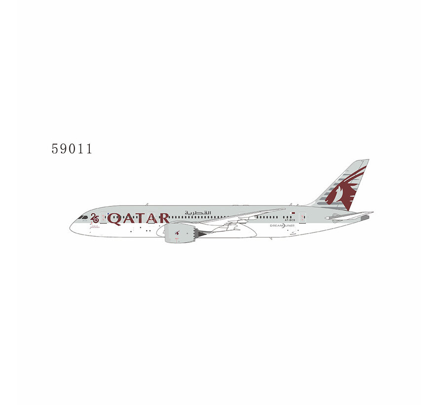 B787-8 Dreamliner Qatar Airways A7-BCB with 25th anniversary sticker 1:400 +New arrival=