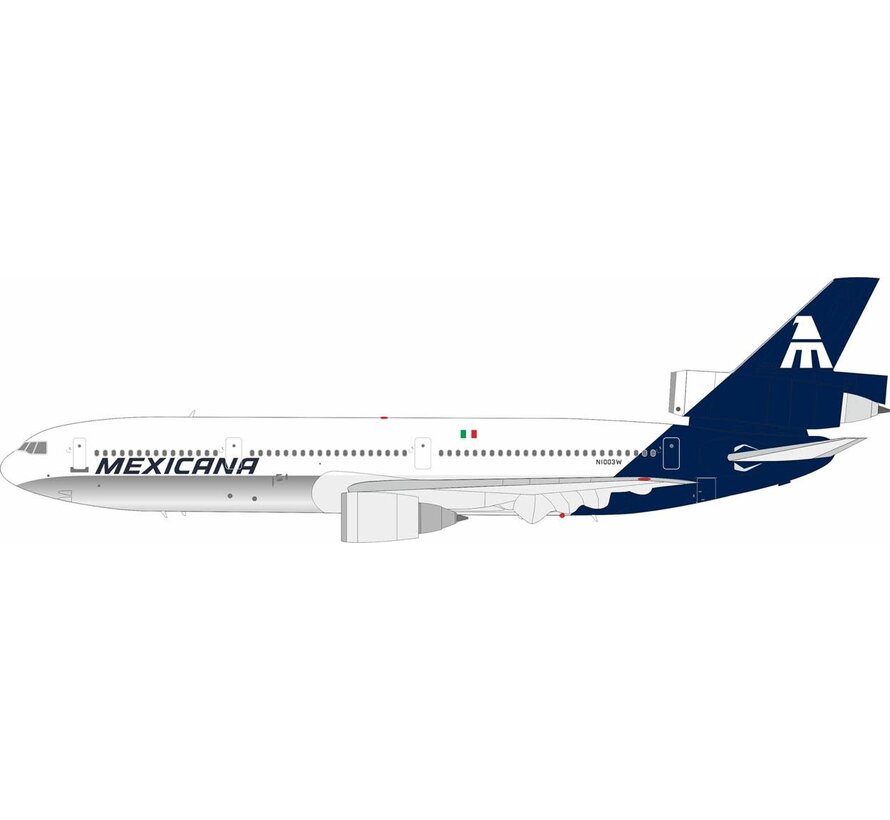 DC10-15 Mexicana Navy blue tail N1003W 1:200 polished belly
