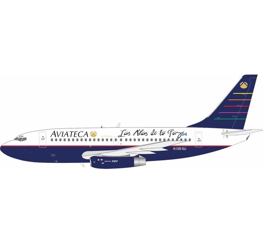 B737-200 Aviateca N126GU with stand 1:200 *PRE-ORDER +NSI+