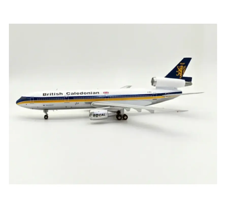 DC10-30 British Caledonian Airways G-BFGI 1:200 polished with stand