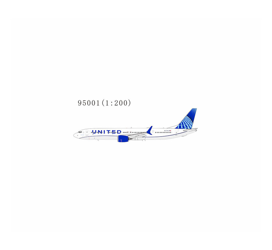 B737-10 MAX United Airlines 2019 livery N27753 1:200 w/ stand +New Mould+ +NewArrival+