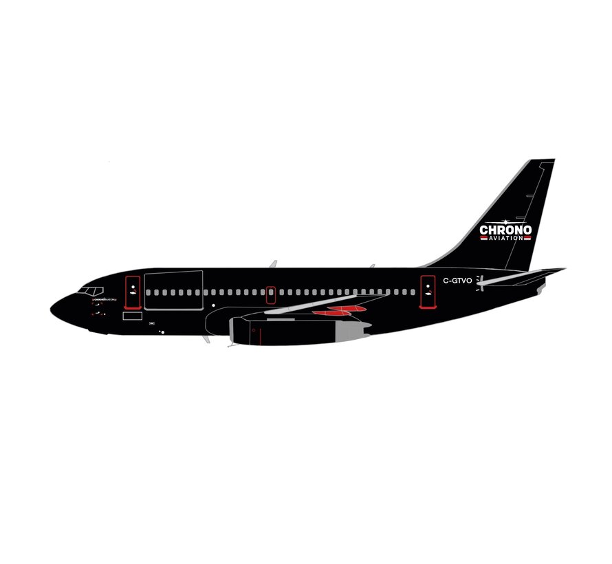 B737-200 Combi Chrono Aviation C-GTVO 1:400 (3d printed resin)